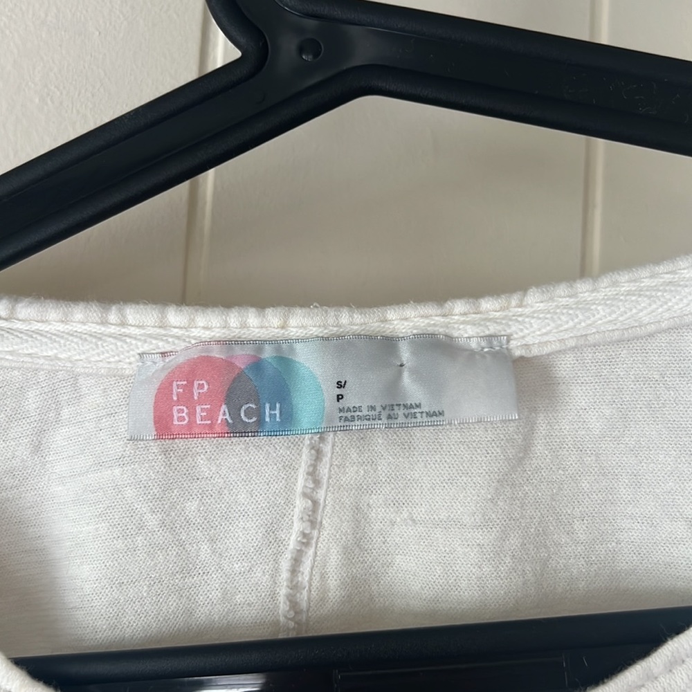 Free People High Low Basic White Tee - image 3